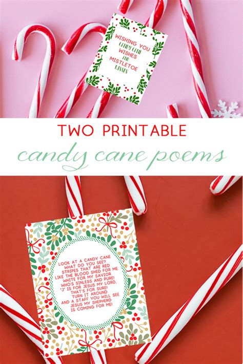 Candy Cane Poem Free Printable